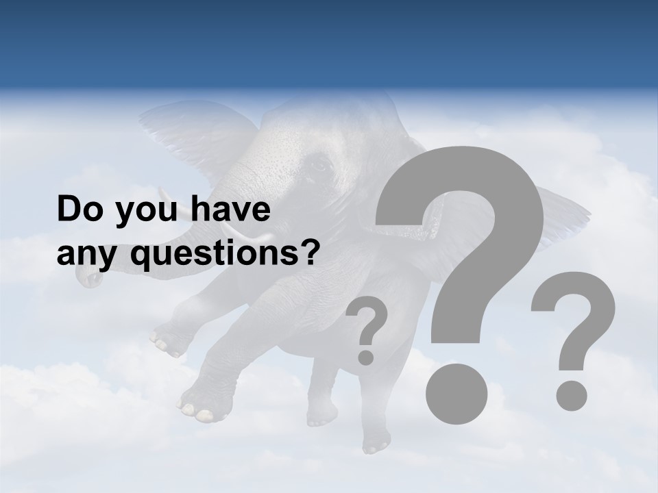 Aspiration Cloud Sky PowerPoint Template