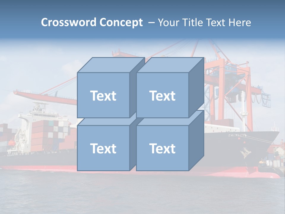 Commercial Power Dock PowerPoint Template