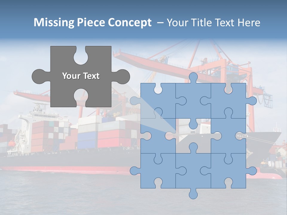 Commercial Power Dock PowerPoint Template