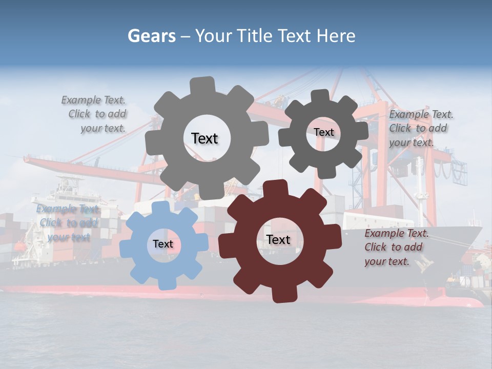 Commercial Power Dock PowerPoint Template