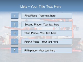 Commercial Power Dock PowerPoint Template