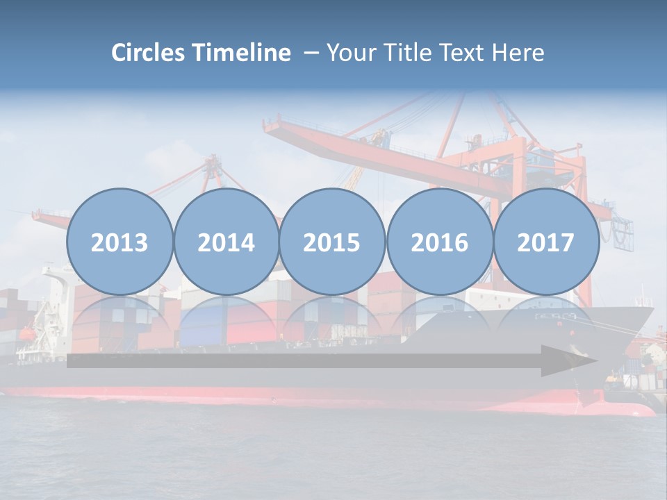 Commercial Power Dock PowerPoint Template