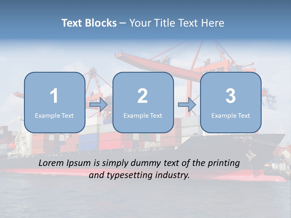 Commercial Power Dock PowerPoint Template