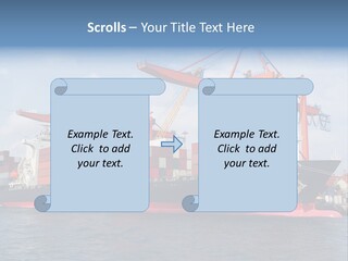 Commercial Power Dock PowerPoint Template