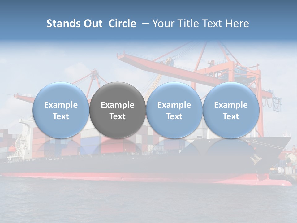 Commercial Power Dock PowerPoint Template