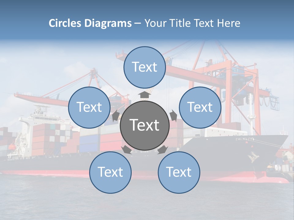 Commercial Power Dock PowerPoint Template