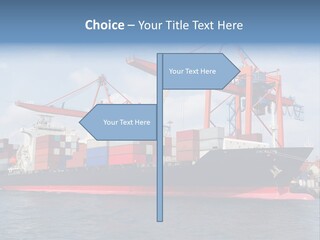 Commercial Power Dock PowerPoint Template