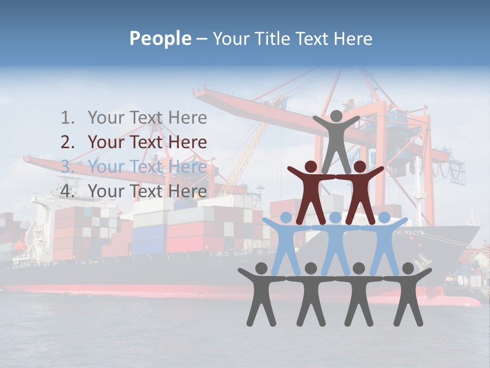 Commercial Power Dock PowerPoint Template