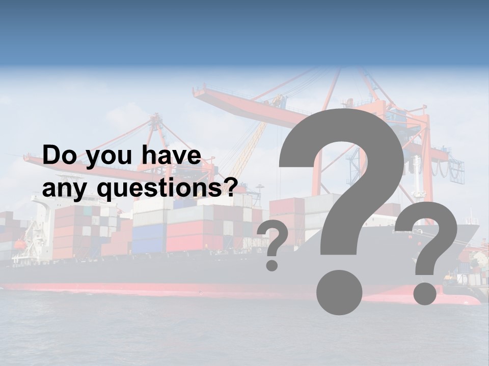 Commercial Power Dock PowerPoint Template