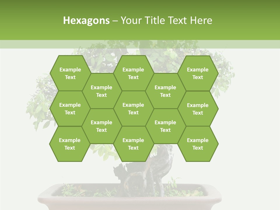 White Botany Branch PowerPoint Template