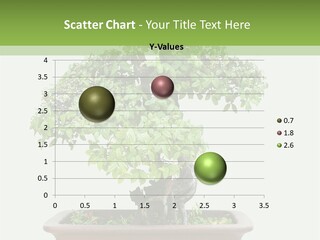 White Botany Branch PowerPoint Template