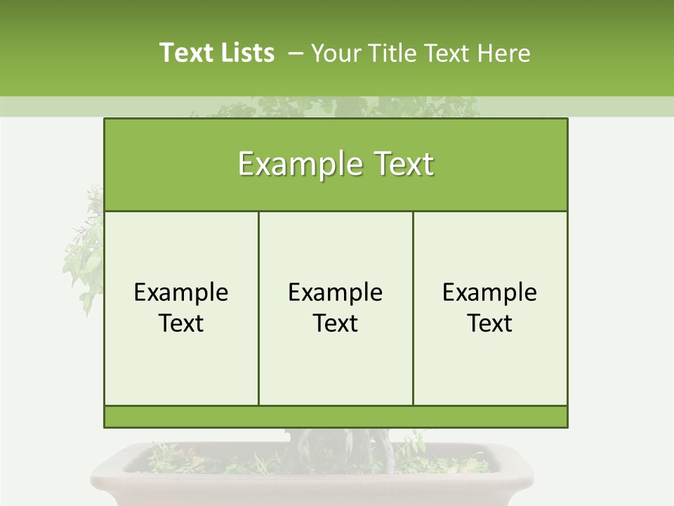White Botany Branch PowerPoint Template