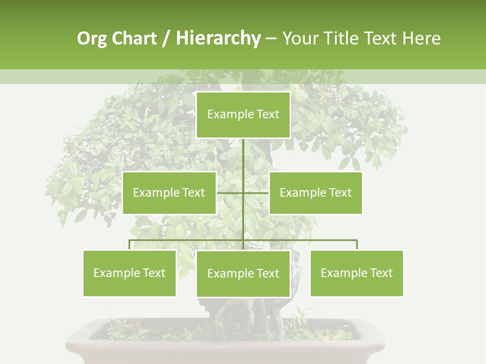 White Botany Branch PowerPoint Template