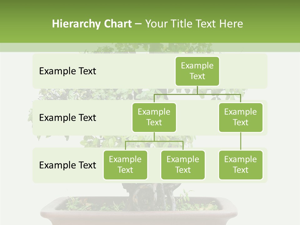 White Botany Branch PowerPoint Template