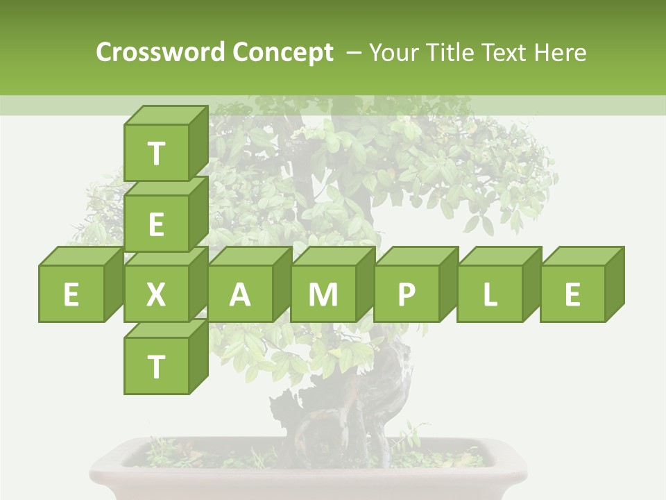 White Botany Branch PowerPoint Template