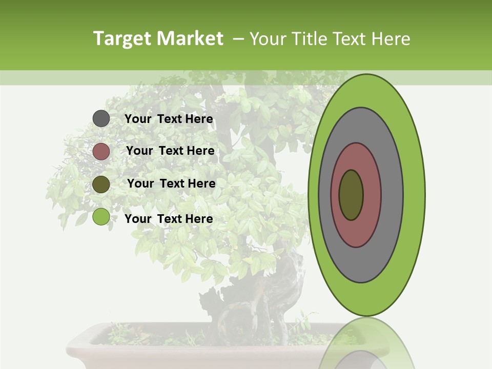 White Botany Branch PowerPoint Template