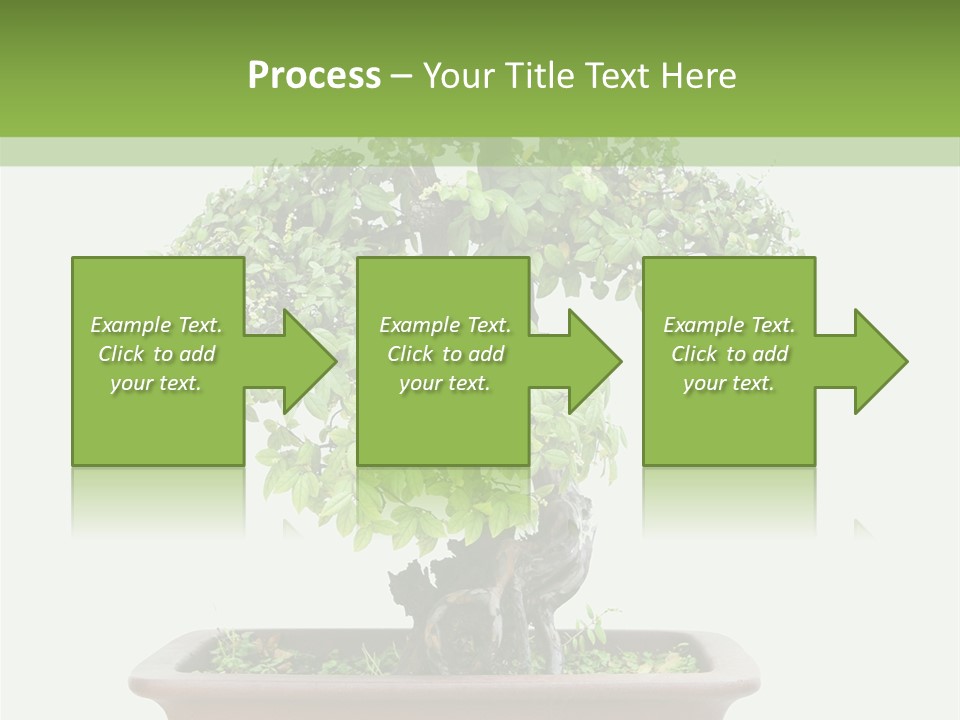 White Botany Branch PowerPoint Template