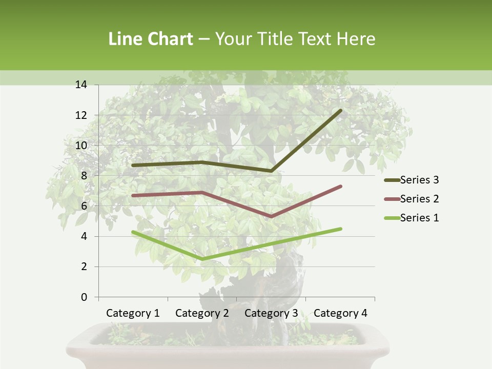 White Botany Branch PowerPoint Template