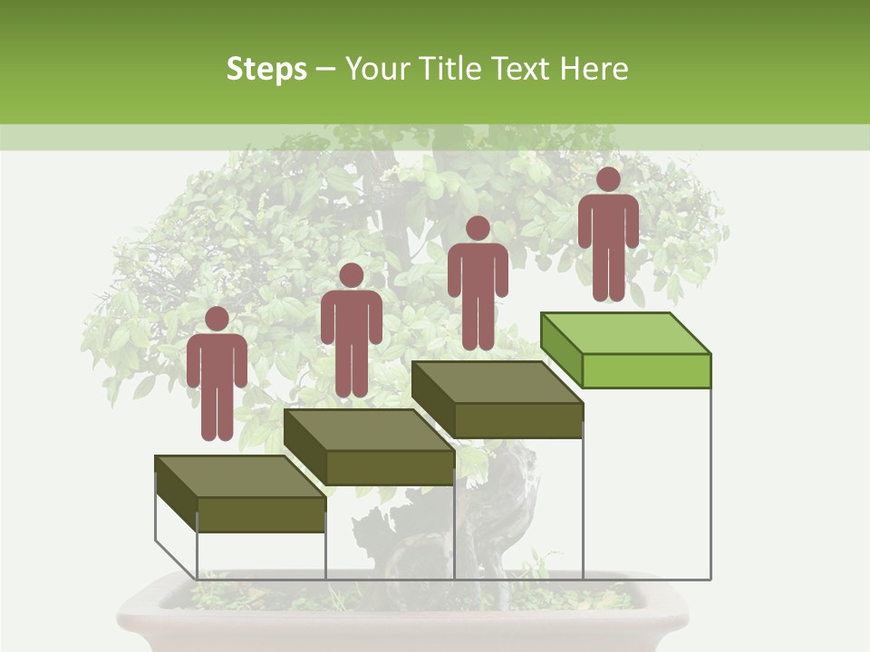 White Botany Branch PowerPoint Template