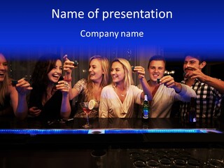 Glasses Purchase Beer PowerPoint Template