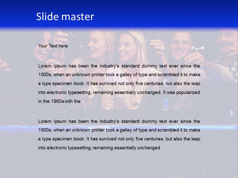 Glasses Purchase Beer PowerPoint Template