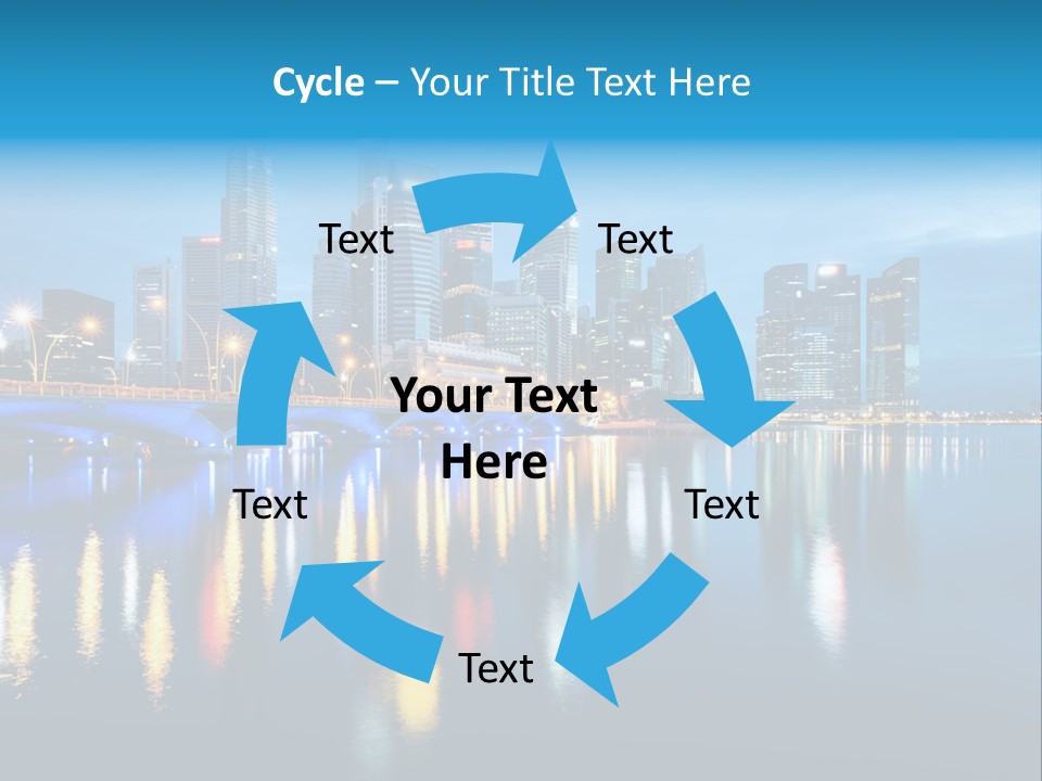 Reflection Finance Twilight PowerPoint Template