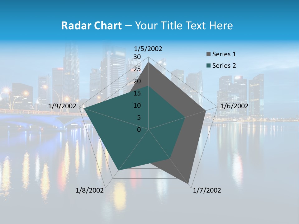 Reflection Finance Twilight PowerPoint Template