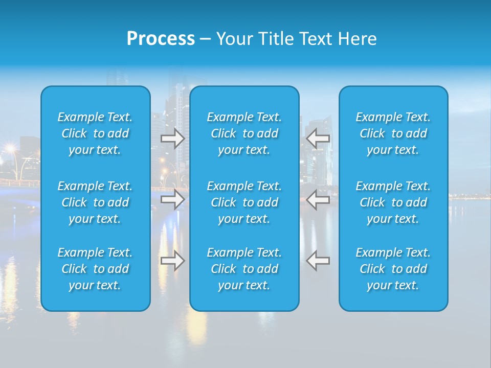 Reflection Finance Twilight PowerPoint Template