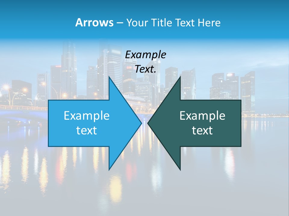 Reflection Finance Twilight PowerPoint Template
