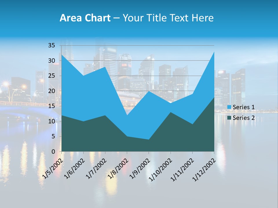 Reflection Finance Twilight PowerPoint Template