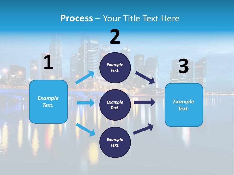 Reflection Finance Twilight PowerPoint Template