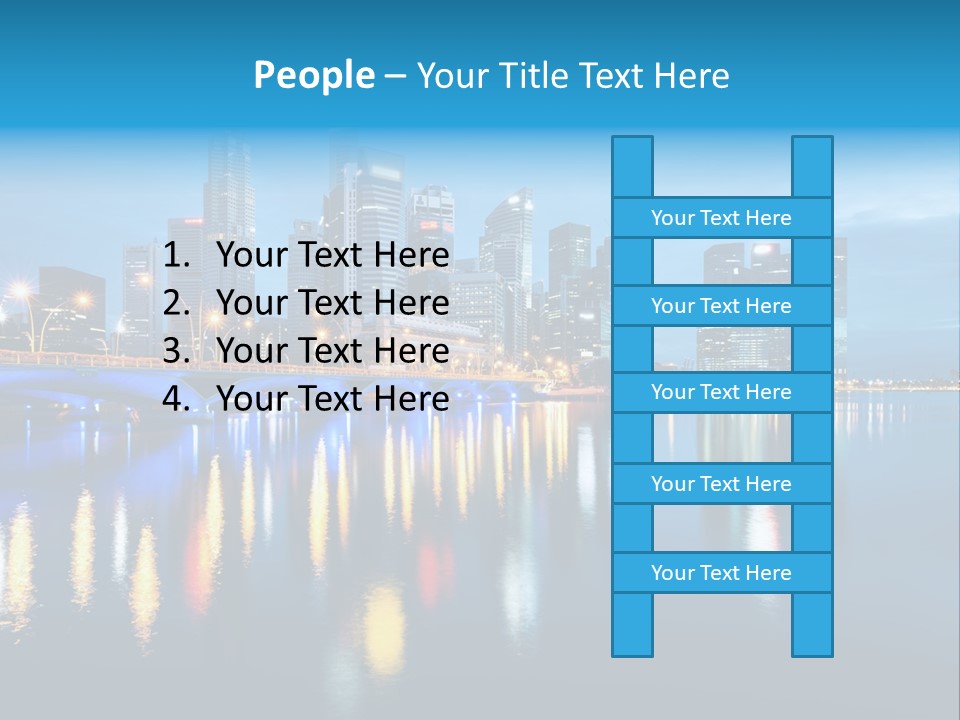 Reflection Finance Twilight PowerPoint Template