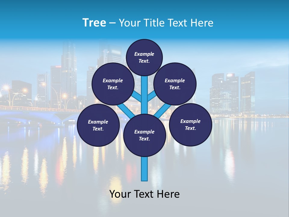 Reflection Finance Twilight PowerPoint Template