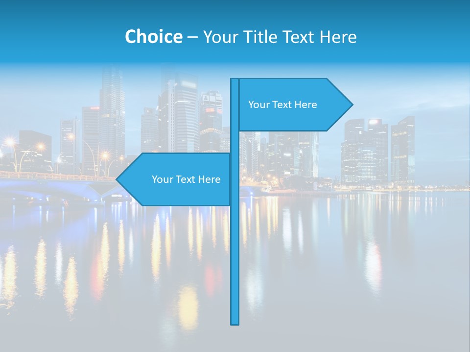 Reflection Finance Twilight PowerPoint Template
