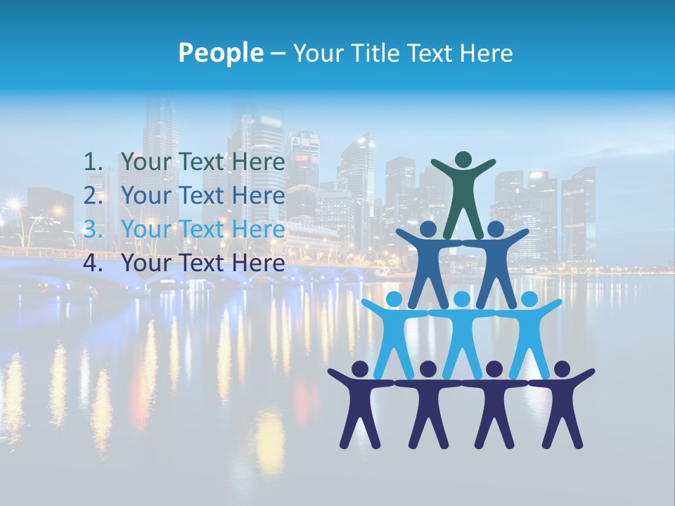 Reflection Finance Twilight PowerPoint Template