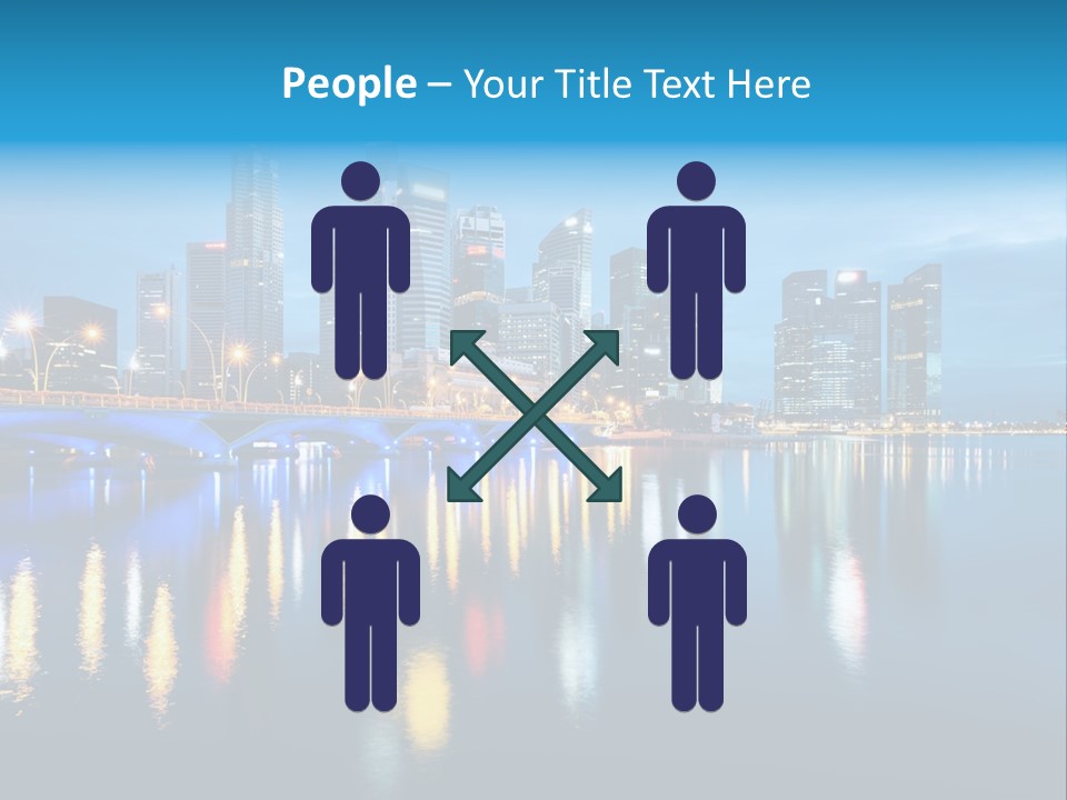 Reflection Finance Twilight PowerPoint Template