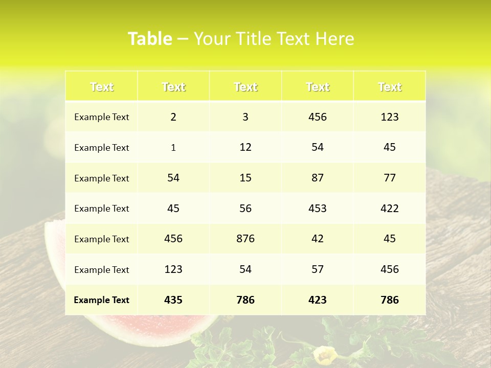 Dessert Section Whole PowerPoint Template