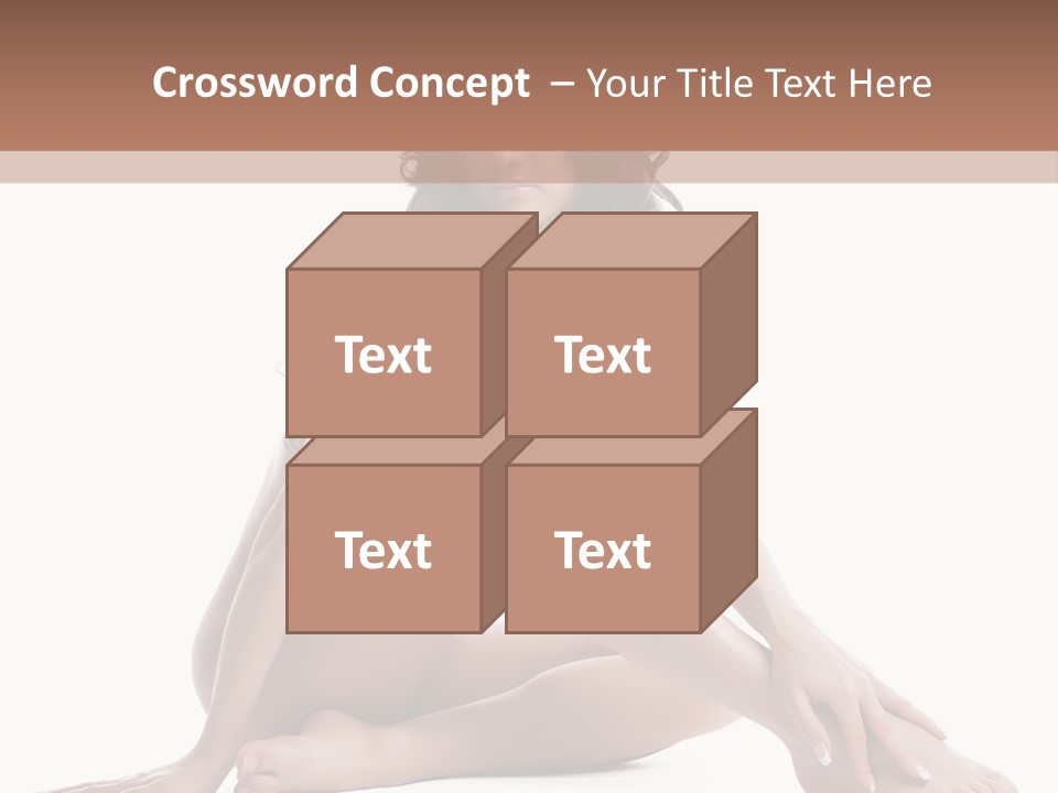 Brunette Barefoot Single PowerPoint Template