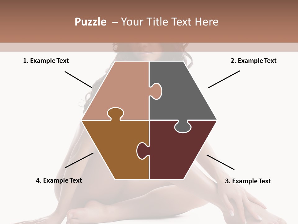 Brunette Barefoot Single PowerPoint Template