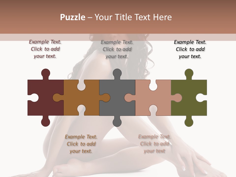 Brunette Barefoot Single PowerPoint Template