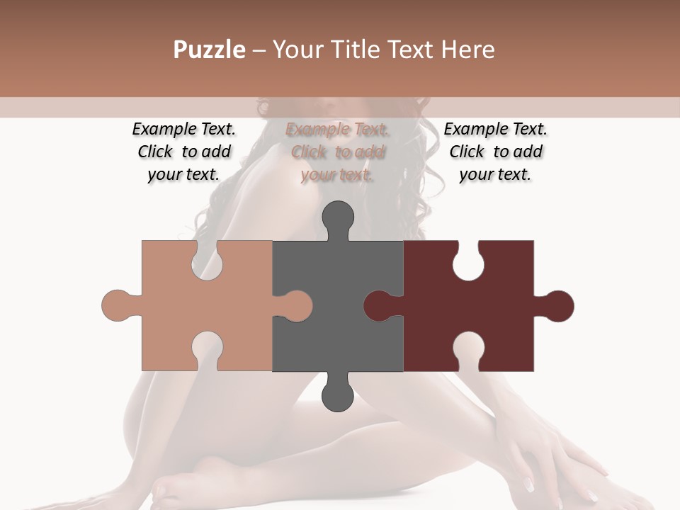 Brunette Barefoot Single PowerPoint Template