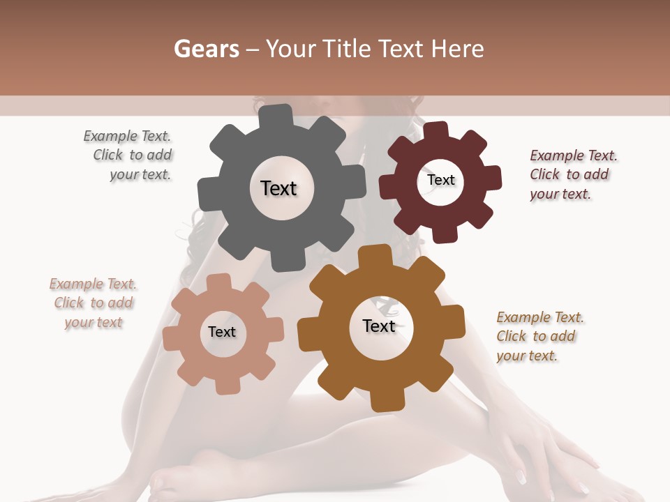 Brunette Barefoot Single PowerPoint Template