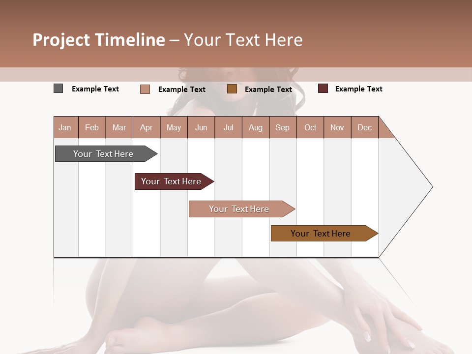 Brunette Barefoot Single PowerPoint Template
