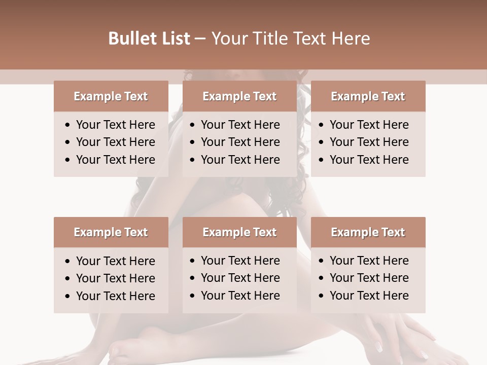 Brunette Barefoot Single PowerPoint Template