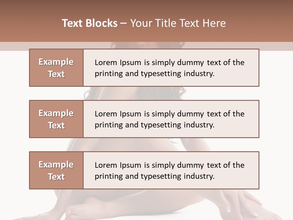 Brunette Barefoot Single PowerPoint Template