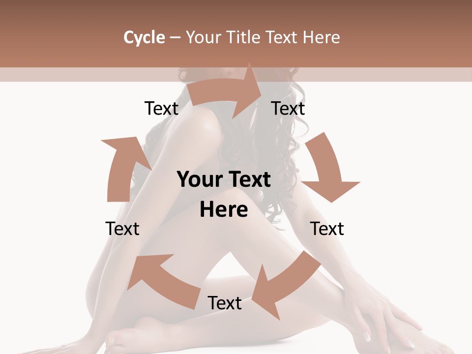 Brunette Barefoot Single PowerPoint Template