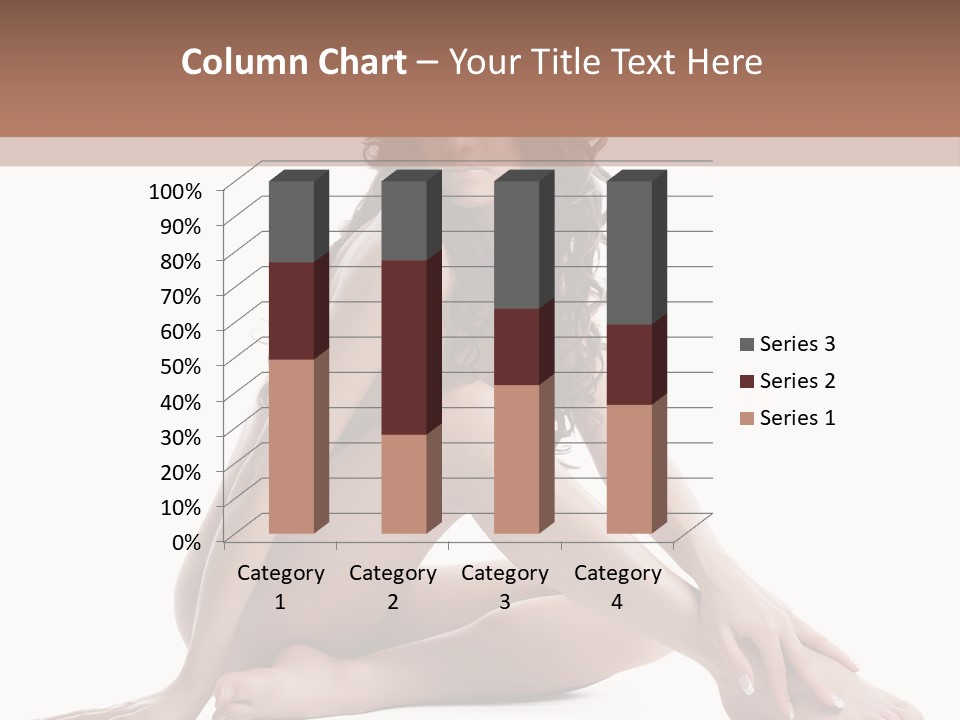 Brunette Barefoot Single PowerPoint Template