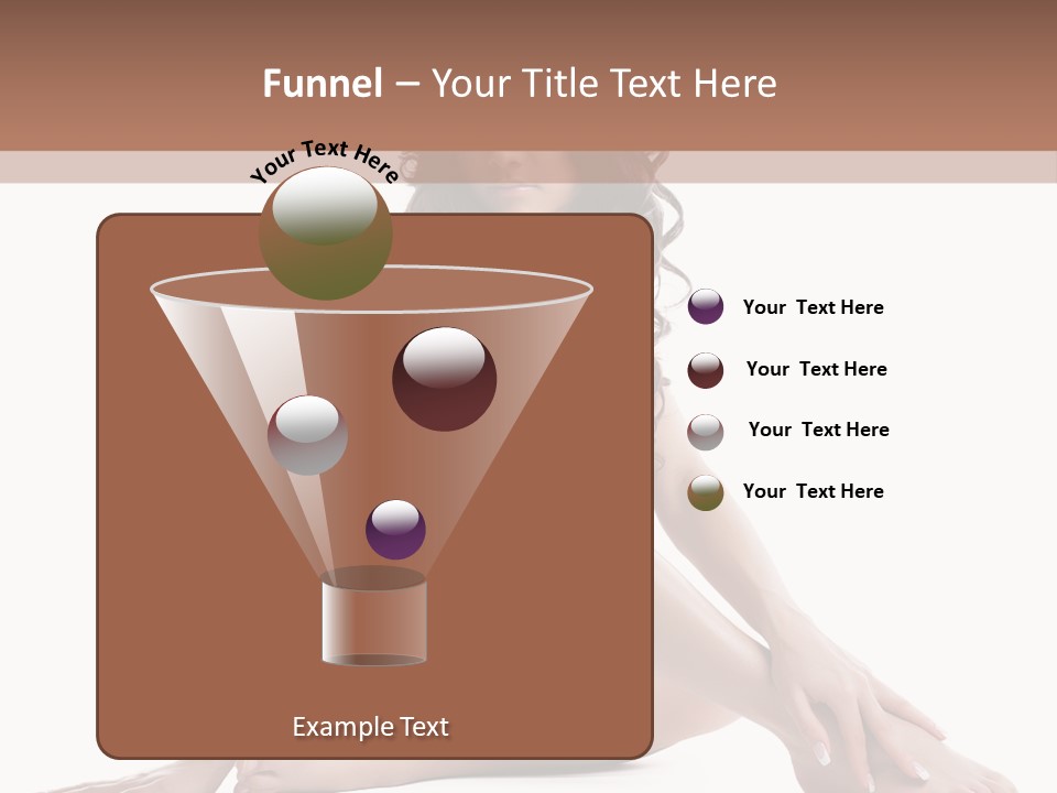 Brunette Barefoot Single PowerPoint Template