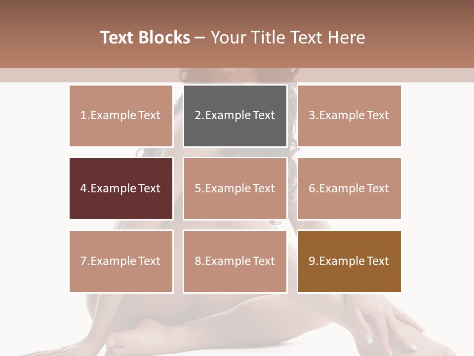 Brunette Barefoot Single PowerPoint Template