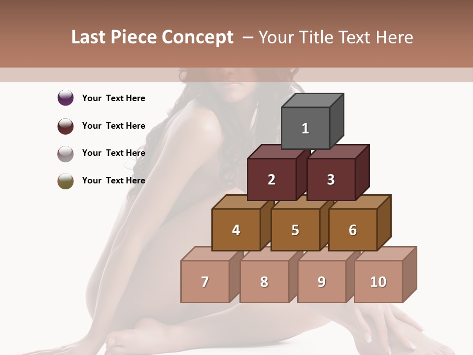 Brunette Barefoot Single PowerPoint Template